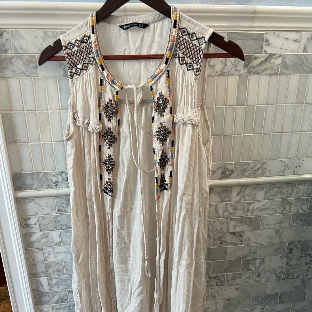 Long flowy vest